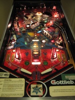 Image # 39136: TX-Sector Playfield With Lighter Trapezoids 
(Playfield is silkscreened. Serial number 40698.)