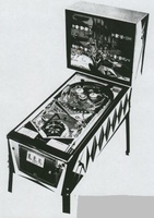 Image # 21730: A-Go-Go Promotional Photo Showing New Coin Door 
(From the German trade magazine M�nzautomat, January 1967, where it was written that the later-produced games were due to a high demand in Germany.)