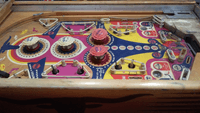 Image # 76112: Utah Playfield 
(This playfield is missing its plastic numbered tower bumper housings.)