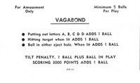 Image # 13129: Vagabond Instruction Card