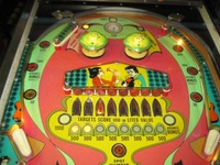 Image # 70653: Valencia Illuminated Upper Playfield 
(Serial number 232856.)