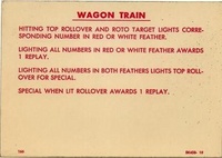 Image # 36724: Wagon Train Instruction Card