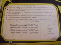 Image # 27479: Big Show Instruction and Score Card