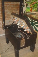 Image # 25718: War Raised Playfield 
(This playfield version has two kick-out holes.)