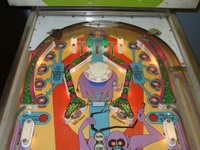 Image # 15483: Wild Life Upper Playfield 
(The spinning target on this game should have a 'lion' design.)