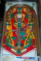 Image # 33456: Wild Life Playfield 
(The spinning target on this game should have a 'lion' design.)