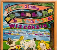 Image # 77425: Wisconsin Backglass - Rolldown Version 
(Serial number 3392.)