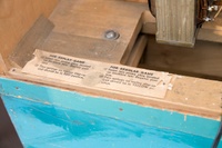 Image # 77437: Wisconsin Inside Backbox - Detail - Rolldown Version 
(Serial number 3392.)