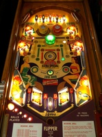 Image # 53645: Wishing Well Illuminated Playfield 
(The paper apron is an inaccurate reproduction of the original. )