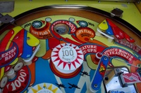 Image # 25741: Wizard! Upper Playfield 
(Playfield was mylared when new. Serial number 5702.)