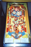 Image # 6465: Wizard! Playfield 
(Double Bonus insert is blue. Serial number 6259.)