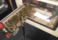 Image # 65642: Zig Zag Inside Coin Door 
(Both coin acceptor mechanisms have been removed from their mountings.)