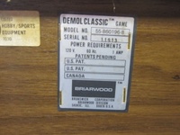 Image # 57214: Demolition Classic Manufacturer Plate 
(Serial number 11913.)