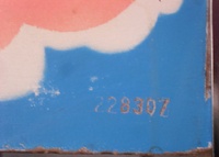 Image # 69265: Black Gold Cabinet - Serial Number 
(Serial number 228307.)