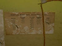 Image # 38549: Double-Up Game Adjustment Chart 
(Located in lower cabinet. Serial number 1010.)