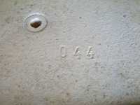 Image # 70849: Cherry Bell Cabinet - Serial Number 
(Serial number 044.)