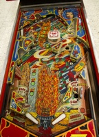 Image # 71592: Evil Fight Playfield 
(Two star rollover inserts are missing from this playfield.)