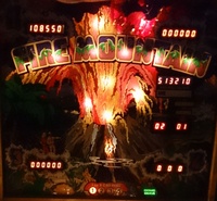 Image # 66125: Fire Mountain Illuminated Backglass