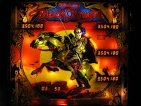 Image # 53900: Black Knight Illuminated Backglass
