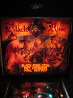 Image # 32809: Black Rose Illuminated Backglass