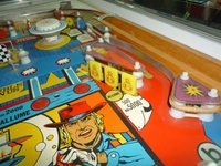 Image # 64423: Gun Men Modified Playfield - Drop Target Bank