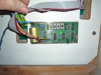 Image # 64437: Gun Men Inside Backbox - Sound Card 
(This game has the modified playfield and no mechanial chime unit.)