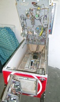 Image # 64448: Gun Men Inside Cabinet 
(This game has the modified playfield and a mechanical chime unit.)
