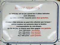 Image # 76992: hairy-SINGERS Instruction and Score Card - French 
(This card appears to be a reproduction.)