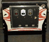 Image # 29343: Joker Engineering Prototype Cabinet - Front 
(The cabinet has no serial number. The Playfield underside has handwriting and the cabinet relays are hand-labeled.)