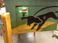 Image # 63551: Judy Coin Door 
(The green coin slide is not original to this game. Serial number 3993.)