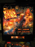 Image # 16382: King Kong Illuminated Backglass