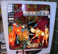 Image # 24293: Sinbad Adventures Backglass