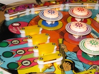 Image # 42327: Blue Note Sample Game - Upper Playfield 
(Serial number 01007 S.)