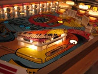 Image # 42326: Blue Note Sample Game - Illuminated Playfield 
(Serial number 01007 S.)