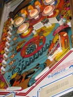 Image # 42325: Blue Note Sample Game - Illuminated Playfield 
(Serial number 01007 S.)