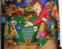 Image # 67772: Pool Champion Lower Playfield 
(The flippers and some inserts are missing from this playfield.)