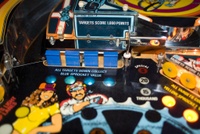 Image # 42554: BMX Early Production Playfield - Detail 
(Serial number EBMX1003.)