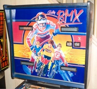 Image # 42547: BMX Early Production Backglass 
(Serial number EBMX1003.)