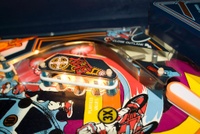 Image # 43314: BMX Early Production Playfield - Right Outlane Closed 
(Serial number EBMX1003.)
