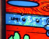Image # 58873: Nautilus Artist Signature on Backglass 
(This is the treasure chest on the lower left backglass.)