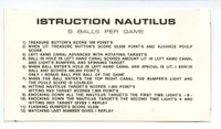 Image # 23313: Nautilus Instruction Card - 5 Ball Play