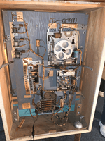 Image # 74478: Bomber Inside Backbox 
(The large bell is missing from the upper left area while its coil is still there.)