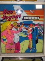 Image # 62163: Bon Voyage Early Production Backglass 
(Serial number 1041.)