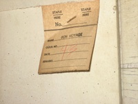 Image # 62176: Bon Voyage Early Production Inside Backbox - Detail 
(Serial number 1041.)