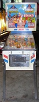 Image # 28266: Bonanza Cabinet - Front View 
(The coin entrance plate and coin chutes are missing from this game.)