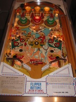 Image # 21542: Bonanza Illuminated Playfield 
(The standup targets are missing their plastic target faces.)