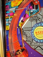Image # 65540: World Defender Playfield - Detail 
(Serial number 6521.)