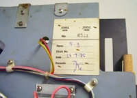 Image # 65556: World Defender Under Playfield - Serial Number 
(Serial number 6521.)