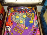 Image # 65536: World Defender Upper Playfield 
(Serial number 6521.)