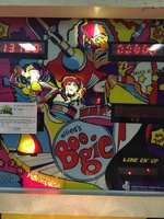 Image # 65834: Boogie Illuminated Backglass 
(Photographed at Pin-a-Go-Go 2015 in Dixon, California. )